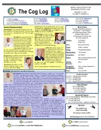 The Cog Log VOLUME 91, NUMBER 23