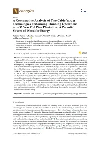 A Comparative Analysis of Two Cable Yarder Technologies Performing Thinning Operations on a 33 Year Old Pine Plantation: a Potential Source of Wood for Energy