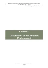 Chapter 3: Description of the Affected Environment