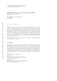 Chirikov Diffusion in the Asteroidal Three-Body Resonance (5,-2,-2)