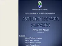 Estudio De Web Servers