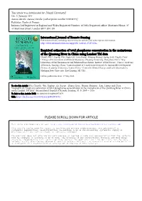 International Journal of Remote Sensing Empirical Estimation Of