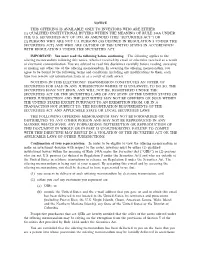 Dufry AG and Certain of Its Subsidiaries