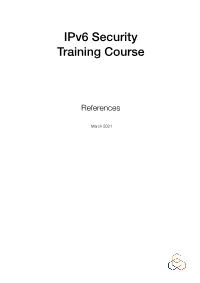 Ipv6 Security Training Course