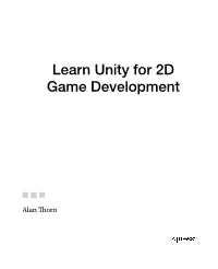 Learn Unity for 2D Game Development