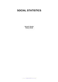 Social Statistics