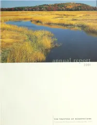 Annual Report of the Trustees of Public Reservations 2001
