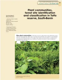 Plant Communities, Forest Site Identification and Classification In