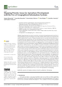 Mapping Priority Areas for Apiculture Development with the Use of Geographical Information Systems