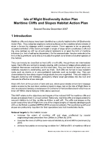 Maritime Cliffs and Slopes Habitat Action Plan (Revised)
