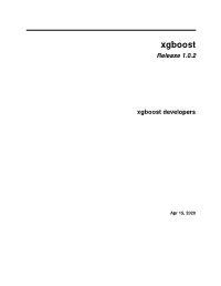 Release 1.0.2 Xgboost Developers