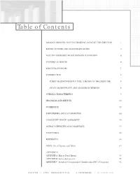 Table of Contents