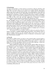 1.0 Introduction the Work of Marcel Mauss Is Mostly Unknown to Economists