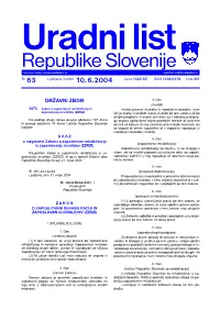 Uradni List RS, Št