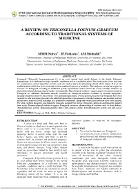 A Review on Trigonella Foenum-Graecum According to Traditional Systems of Medicine
