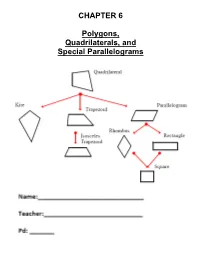 CHAPTER 6 Polygons, Quadrilaterals, and Special Parallelograms