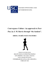 Convergence Culture: an Approach to Peter Pan, by JM Barrie Through