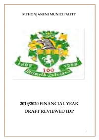 Draft IDP 2019 2020