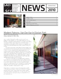 September/October 2010 2 a Shared Perspective: SAH/SCC Members Life Members GRANT BARNES Case Study Apartments and Beyond KYLE C