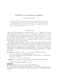 Arithmetic of Semigroup Semirings