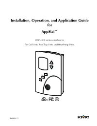 Installation, Operation, and Application Guide for Appstat™
