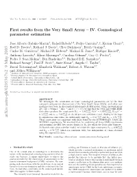 IV. Cosmological Parameter Estimation 3 Niﬁcant Likelihood