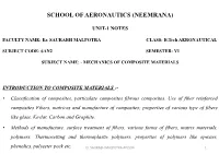 Mechanics & Composite Material