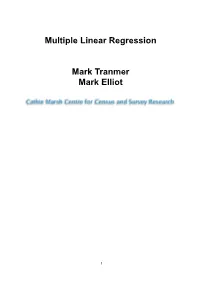 Multiple Linear Regression