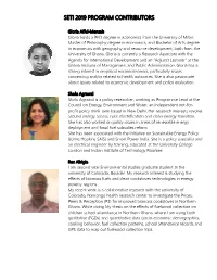 Seti 2019 Program Contributors