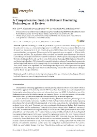 A Comprehensive Guide to Different Fracturing Technologies: a Review