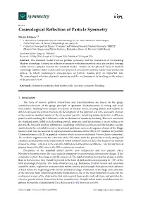 Cosmological Reflection of Particle Symmetry