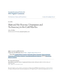 Haiti and the Heavens: Utopianism and Technocracy in the Cold War Era Adam M