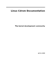 Linux Cdrom Documentation