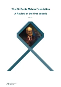 Download the Sir Denis Mahon Foundation: a Review of the First