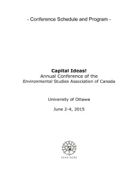 ESAC 2015 Conference Program