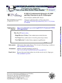IL1R9 Is Evolutionarily Related to IL18BP and May Function As an IL-18 Receptor Chris S