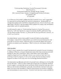 'Understanding Clandestine Nuclear Procurement Networks' Mark