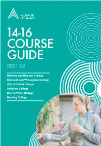 14-16 Course Guide 2021-22