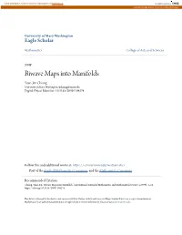 Biwave Maps Into Manifolds Yuan-Jen Chiang University of Mary Washington, Ychiang@Umw.Edu Digital Object Identifier: 10.1155/2009/104274