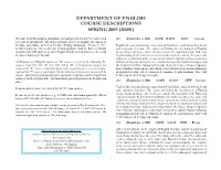 Course Descriptions Spring 2009 (20091)