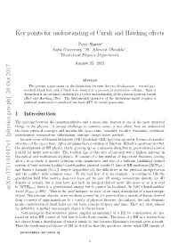 Key Points for Understanding of Unruh and Hawking Effects
