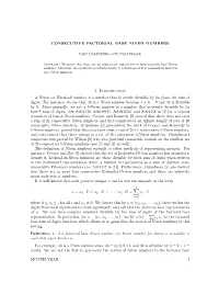 Consecutive Factorial Base Niven Numbers