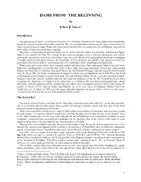 DAMS from the BEGINNING by Robert B