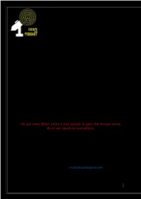 ESCAPE THIS PODCAST Game Master’S Notes
