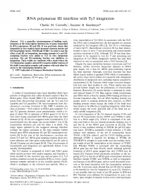 RNA Polymerase III Interferes with Ty3 Integration