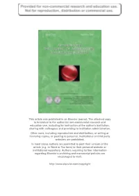 This Article Was Published in an Elsevier Journal. the Attached Copy