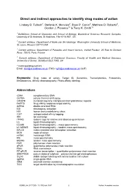 Identification of Drug Targets and Their Mechanisms of Action