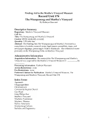 RU 174--Wampanoag and MV.Pdf