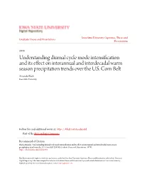 Understanding Diurnal Cycle Mode Intensification and Its Effect on Interannual and Interdecadal Warm Season Precipitation Trends Over the U.S