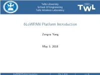 6Lowpan Platform Introduction